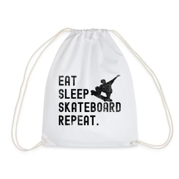 Funny Skateboard Skateboarding Funny Skater Gift - Turnbeutel - Weiß - Vorne