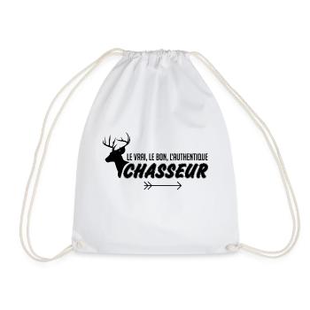 Le vrai le bon l'authentique chasseur - Sac de sport léger - blanc - Devant
