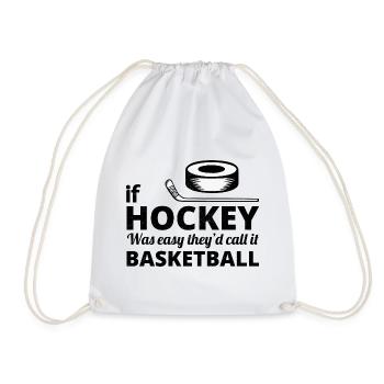 Eishockeyspieler Team Torwart Basketball Lustig - Turnbeutel - Weiß - Vorne