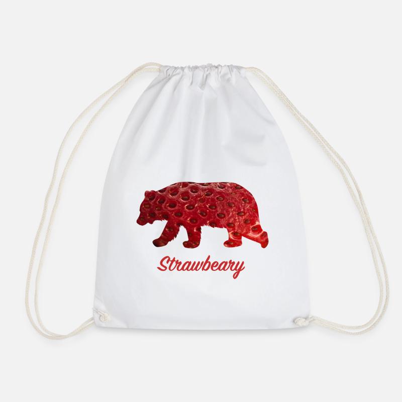 Strawbeary - Turnbeutel - Weiß