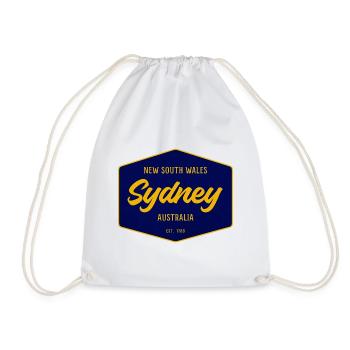 Police vintage de Sydney Sign - Sac de sport léger - blanc - Devant