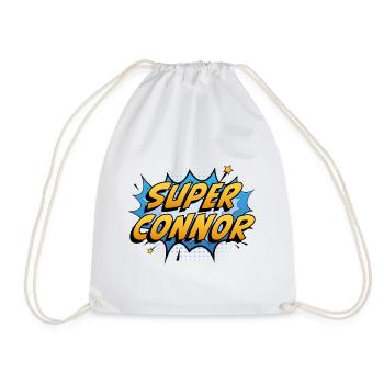 Super Connor - Drawstring Bag - white - Front
