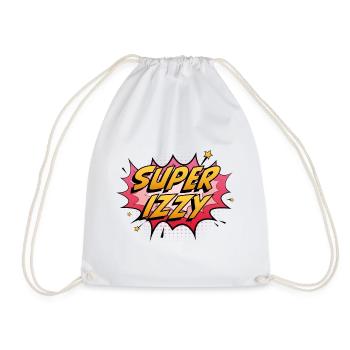 Super Izzy - Drawstring Bag - white - Front