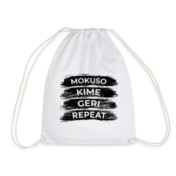 Techniques de karaté - Sac de sport léger - blanc - Devant