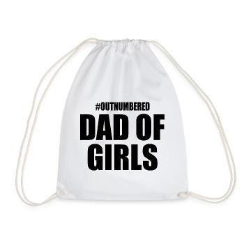Dad of girls outnumbered - Sac de sport léger - blanc - Devant