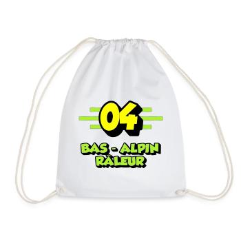 Grumbling Alpine Bottom - Drawstring Bag - white - Front