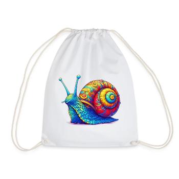 Escargot - Sac de sport léger - blanc - Devant