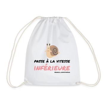 Passe à la vitesse inferieure - Sac de sport léger - blanc - Devant