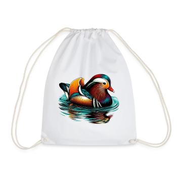 Canard mandarin - Sac de sport léger - blanc - Devant