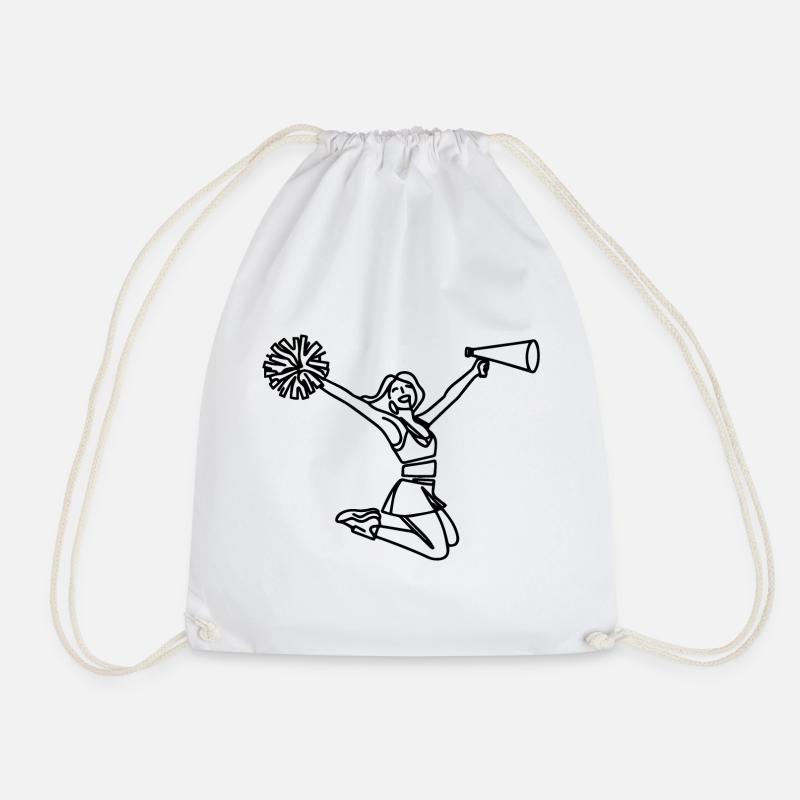 Cheerleader - Drawstring Bag - white