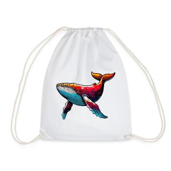 Baleine - Sac de sport léger - blanc - Devant