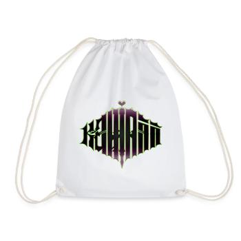 Kawaii Metal – Grunge Y2K x Heavy Metal Lettering - Drawstring Bag - white - Front