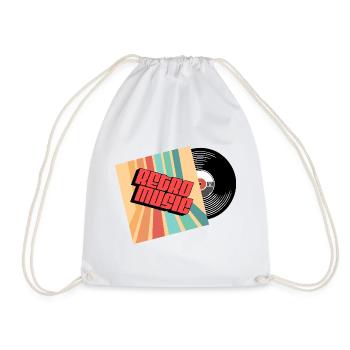 Rétro music - Sac de sport léger - blanc - Devant