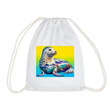 Phoque - Sac de sport léger - blanc - Devant