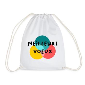HAPPY NEW YEAR. NEW YEAR'S EVE. NEW YEAR - Drawstring Bag - white - Front
