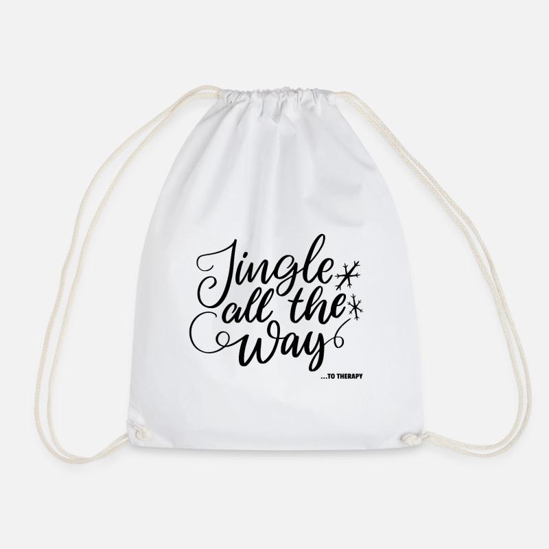 Jingle all the way - Drawstring Bag - white