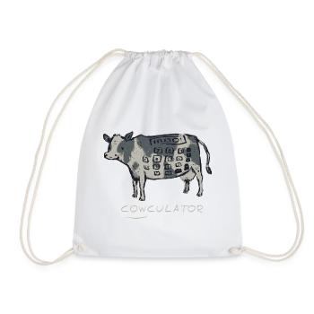 Math Nerd Students University Professor Mathematics - Drawstring Bag - white - Front