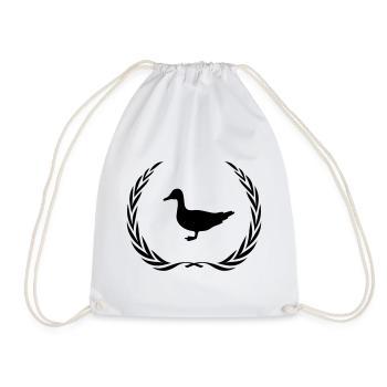 Couronne d’animal de canard - Sac de sport léger - blanc - Devant