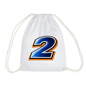 Number 2 Football Shirt Tournament 2026 Design - Drawstring Bag - white - Front