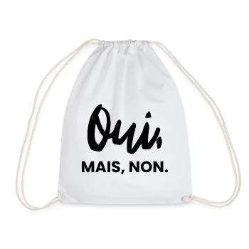 Ouimais non | Humour sarcastique - Sac de sport léger - blanc - Devant