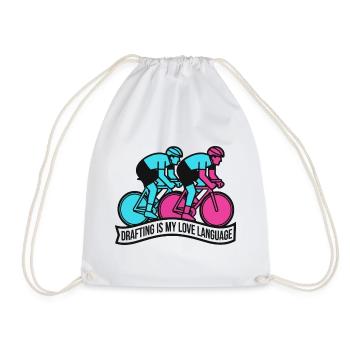 Le dessin technique, c’est mon langage de l’amour qui tourne - Sac de sport léger - blanc - Devant