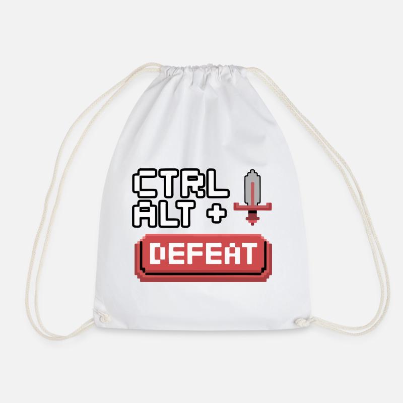 Strg Alt Entfernen Pixel Design - Turnbeutel - Weiß
