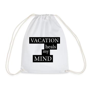 Vacation heals my mind - Turnbeutel - Weiß - Vorne