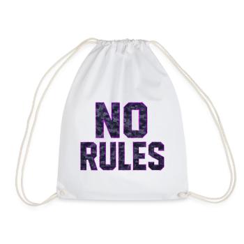 Camouflage Pattern Military No Rules - Drawstring Bag - white - Front