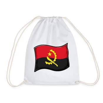 Drapeau angolais - Sac de sport léger - blanc - Devant