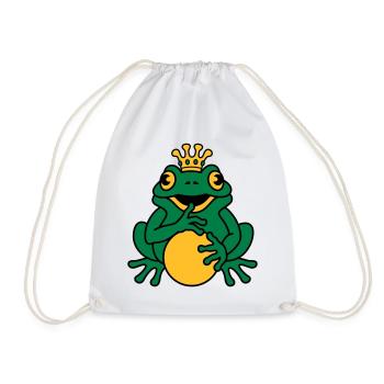 Froschkönig - Turnbeutel - Weiß - Vorne