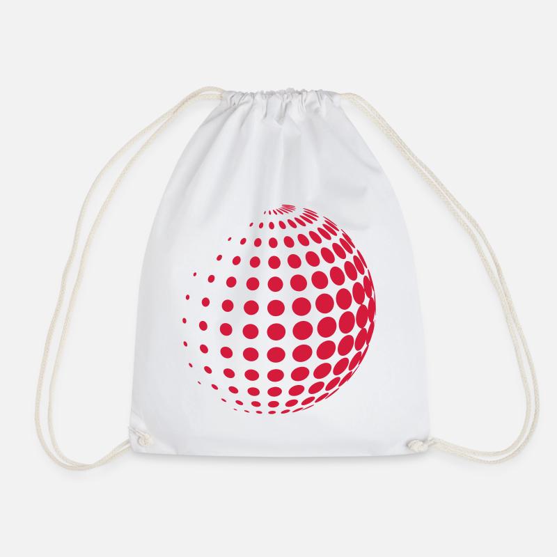 Dotted Sphere - Turnbeutel - Weiß