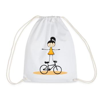 Cyclisme artistique, Cyclisme artistique, Cyclisme en salle, Fille - Sac de sport léger - blanc - Devant