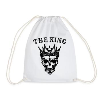 The King Skull Skull King Crown - Drawstring Bag - white - Front