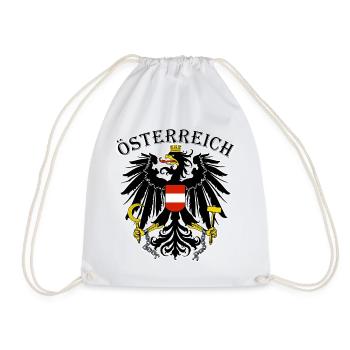 Austria Austria Austria Coat of Arms Adler Patriot - Drawstring Bag - white - Front