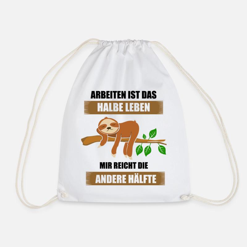 Faultier - Turnbeutel - Weiß