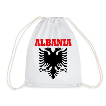 albanie - Sac de sport léger - blanc - Devant