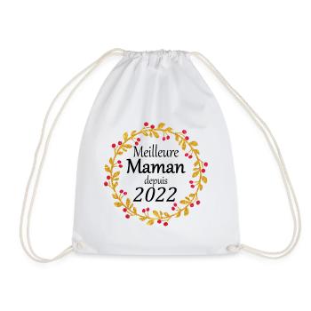 Meilleure Maman depuis 2022 - Sac de sport léger - blanc - Devant