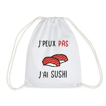 J'peux pas j'ai Sushi - Sac de sport léger - blanc - Devant