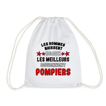 Les meilleurs deviennent Pompiers - Sac de sport léger - blanc - Devant