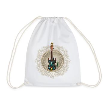 Fantasy guitar - Drawstring Bag - white - Front
