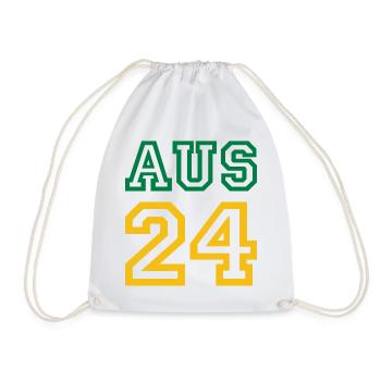 Australia Australien - Drawstring Bag - white - Front