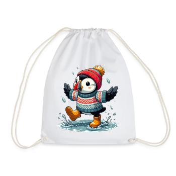 Macareux d’Islande 12 - Sac de sport léger - blanc - Devant