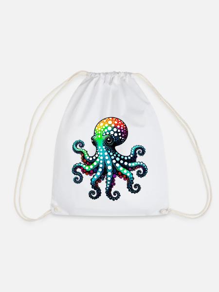 Pieuvre - Sac de sport léger - blanc