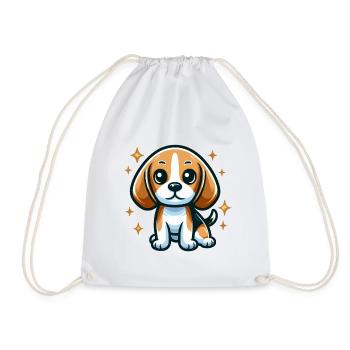 Chien Beagle Chibi - Sac de sport léger - blanc - Devant