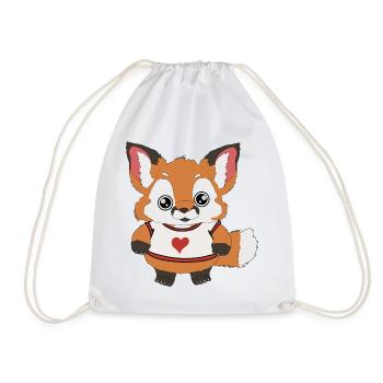 Fuchs Baby - Turnbeutel - Weiß - Vorne