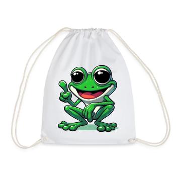 Grenouille - Sac de sport léger - blanc - Devant