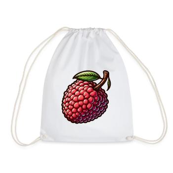 Illustration de Litchi Colorée et Détaillée - Sac de sport léger - blanc - Devant