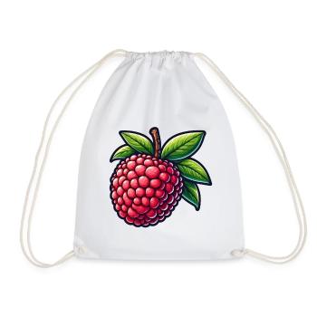 Litchi Illustrée Éclatant - Sac de sport léger - blanc - Devant