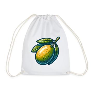 Olive Stylisé Vert Jaune - Sac de sport léger - blanc - Devant