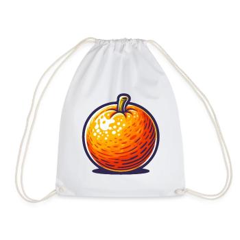 Pop Art Tangerine - Turnbeutel - Weiß - Vorne